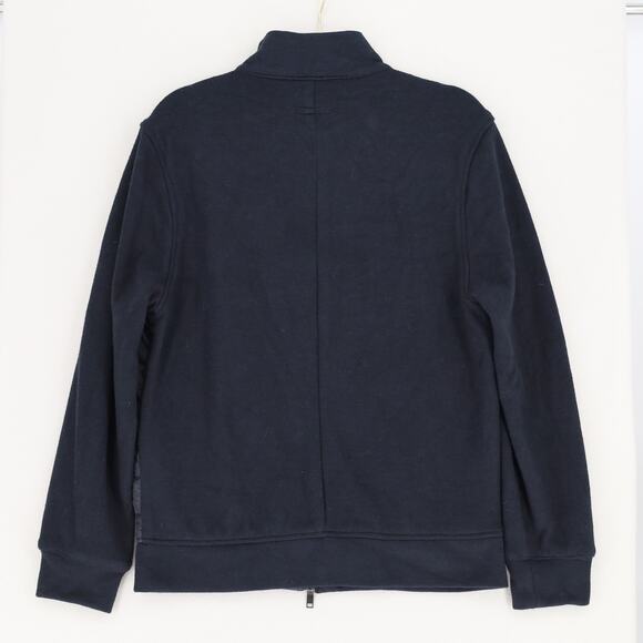 Alfani Men's Black Mixed-Media Quilted Knit Casual Full-Zip Bomber Jacket Size S - Picture 4 of 4